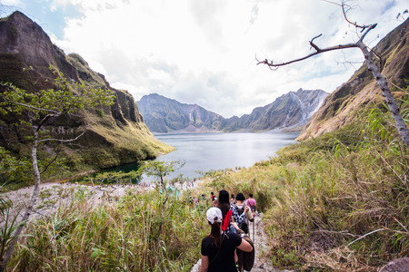 Mt. Pinatubo lake. Circa 2015のeditorial素材