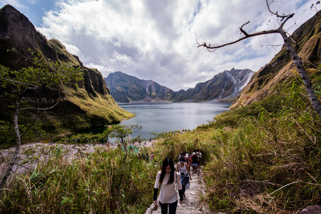 Mt. Pinatubo lakeのeditorial素材