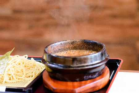 Japanese food served on the table.の写真素材