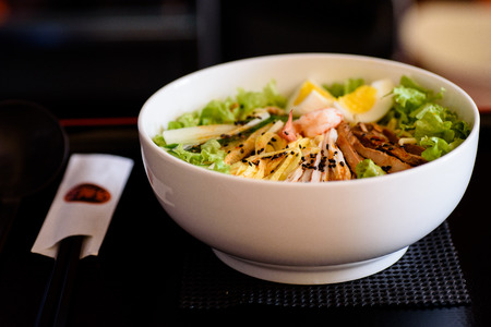 Japanese food served on the table.の写真素材