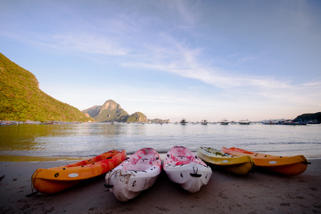El Nido, Palawan, Philippines on early morning lightのeditorial素材