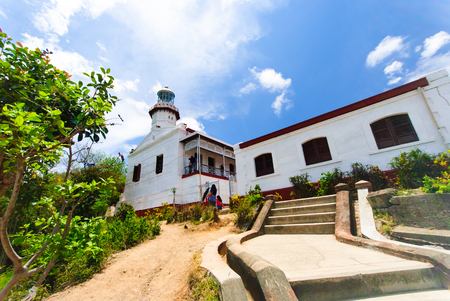 Cape Bojeador Lighthouse, Burgos, Ilocos Norte, Philippines.のeditorial素材