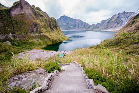 Mt.Pinatubo crater lake, a beautiful disaster.の写真素材