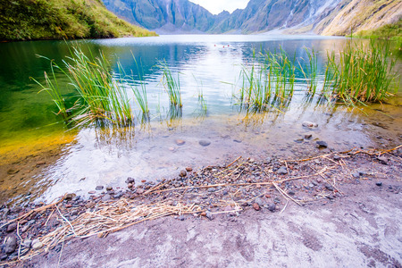 Mt.Pinatubo crater lake, a beautiful disaster.の写真素材