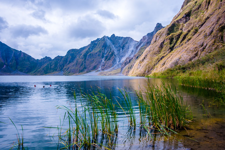Mt.Pinatubo crater lake, a beautiful disaster.の写真素材