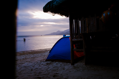 Summer at Laiya, San Juan, Batagas.の写真素材