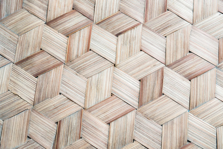 Pattern of Thai style bamboo handcraft texture backgroundの写真素材