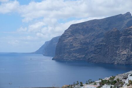 The Giants cliffs from Tenereife, Canary Islands (SPAIN)の写真素材