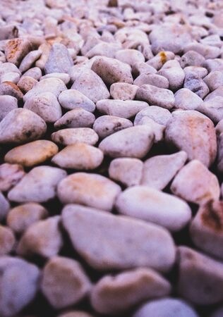 White rocks in perspectiveの写真素材