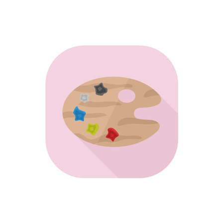 Vector Flat Design Art Paletteのイラスト素材
