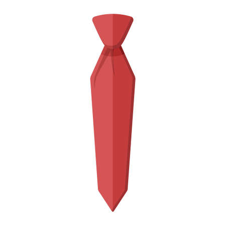 Vector Flat Design Red Tieのイラスト素材