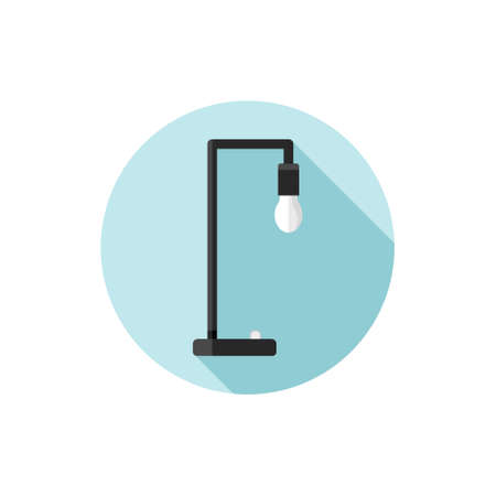 Vector flat design icon Industrial Lampのイラスト素材