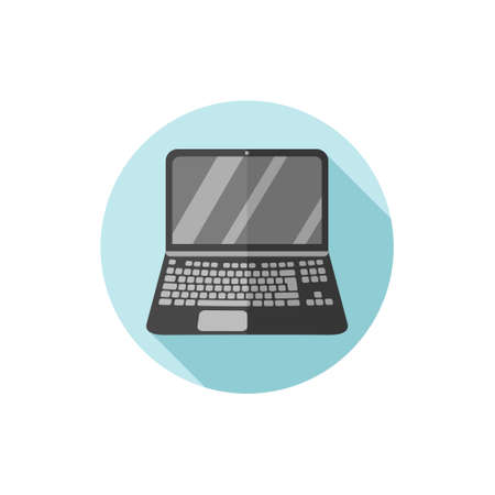 Vector flat design Laptopのイラスト素材