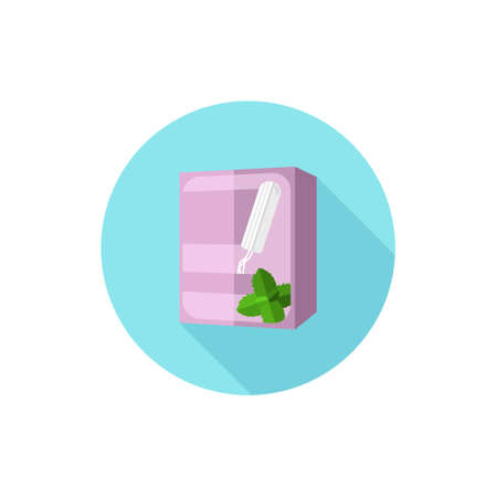 Flat design Tampon Pack. Vector illustration simple iconのイラスト素材