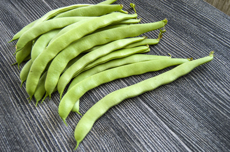 Green bean sample on white background, green bean pictures