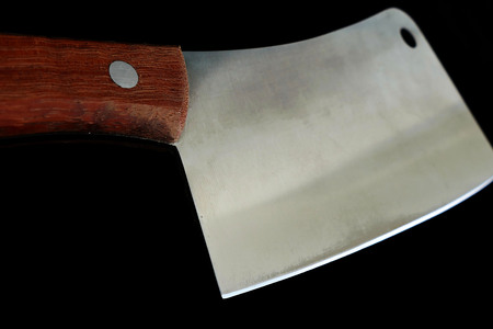 line knife on black back ground,
