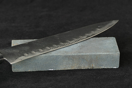 knife and sharpening stone