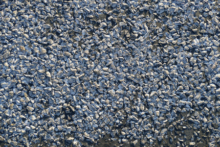 pebble and asphalt roadの写真素材