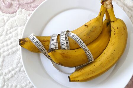 banana and healthy weight loss, banana and diet,の写真素材