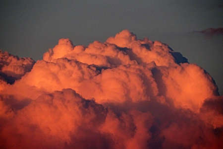 dense cloud puddle,heavy clouds,red clouds and sky at sunset,