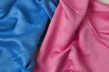 colorful microfiber cleaning cloths used in household cleaning, close-up microfiber cloths,の写真素材