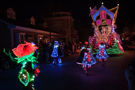 Parade with lightingのeditorial素材