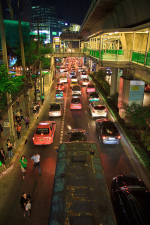 Bangkok at nightのeditorial素材