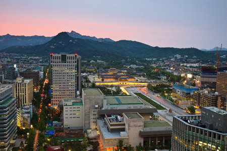 View of palace from aboveのeditorial素材