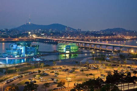 View of riversideのeditorial素材