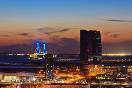 City and bridgeのeditorial素材
