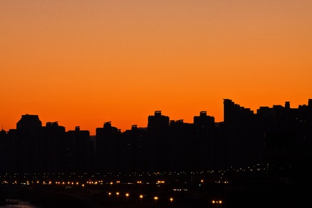 Skyline of the cityの写真素材