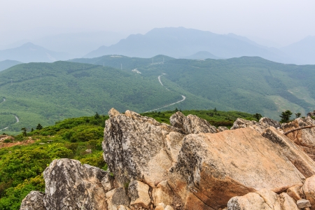 View from the mountainの写真素材