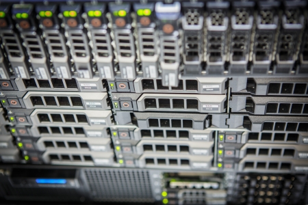 Storage with hard disk bayの写真素材