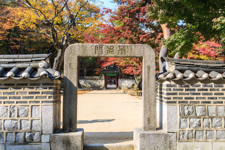 Stone gate at the palaceのeditorial素材