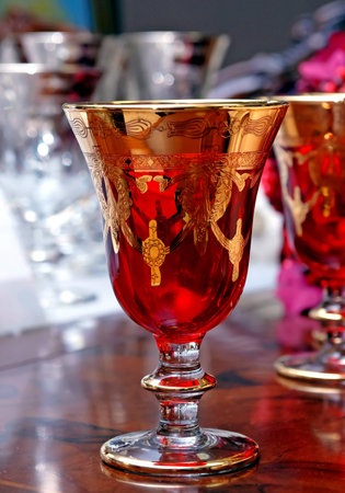 red wine glassの写真素材