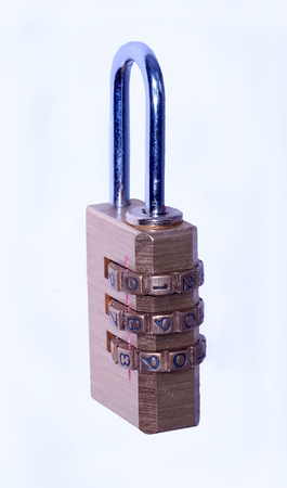 external metal lock with code mechanismの写真素材