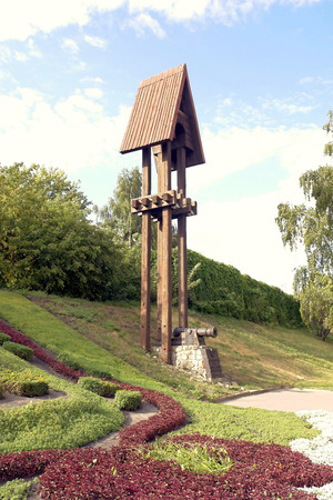 historical protective shaft of the city of Penzaの写真素材