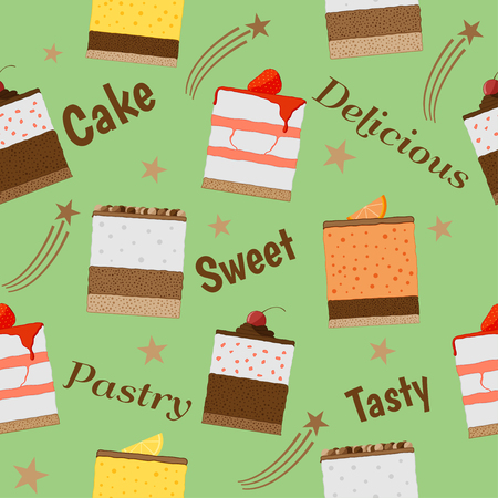 Sweet cake celebration designのイラスト素材