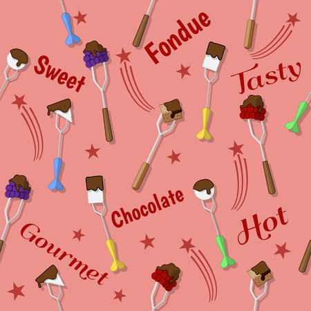 Sweet fondue celebration designのイラスト素材
