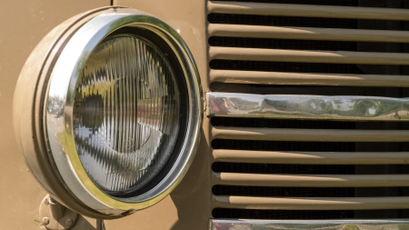 Old truck headlightの写真素材