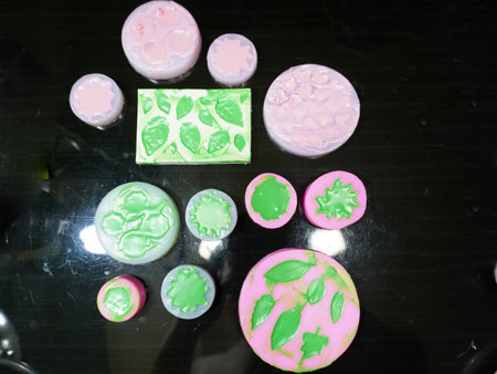 Closeup of traditional confectionery on display in a shopの写真素材