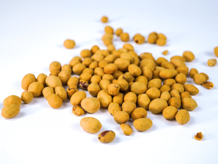 soybean isolated on white backgroundの写真素材