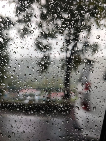 rain drops on car glass, Rain drop on car glass, Rain drops on car glass, Rain drop on car glass, Rain drop on car glass, Rain drop on car,の写真素材