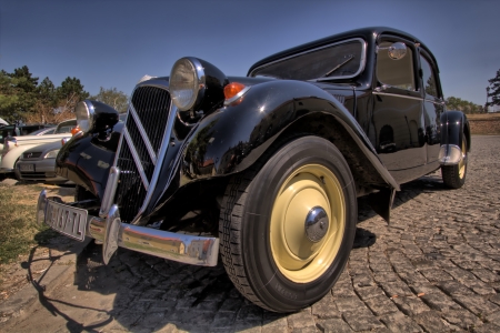 Citroën  Traction avant  parked in Petrovaradin, Serbiaのeditorial素材