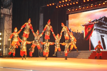 theatre of dancing in Xi'an / Xian, Chinaのeditorial素材