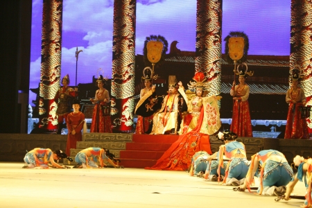 theatre of dancing in Xi'an / Xian, Chinaのeditorial素材