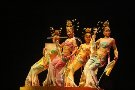 theatre of dancing in Xi'an / Xian, Chinaのeditorial素材