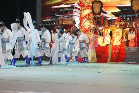 theatre of dancing in Xi'an / Xian, Chinaのeditorial素材