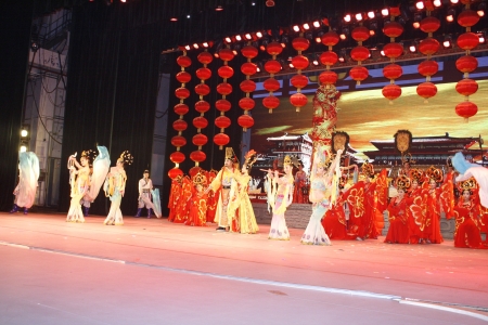 theatre of dancing in Xi'an / Xian, Chinaのeditorial素材