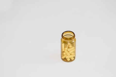 Pills were evacuated from the pill boxの写真素材